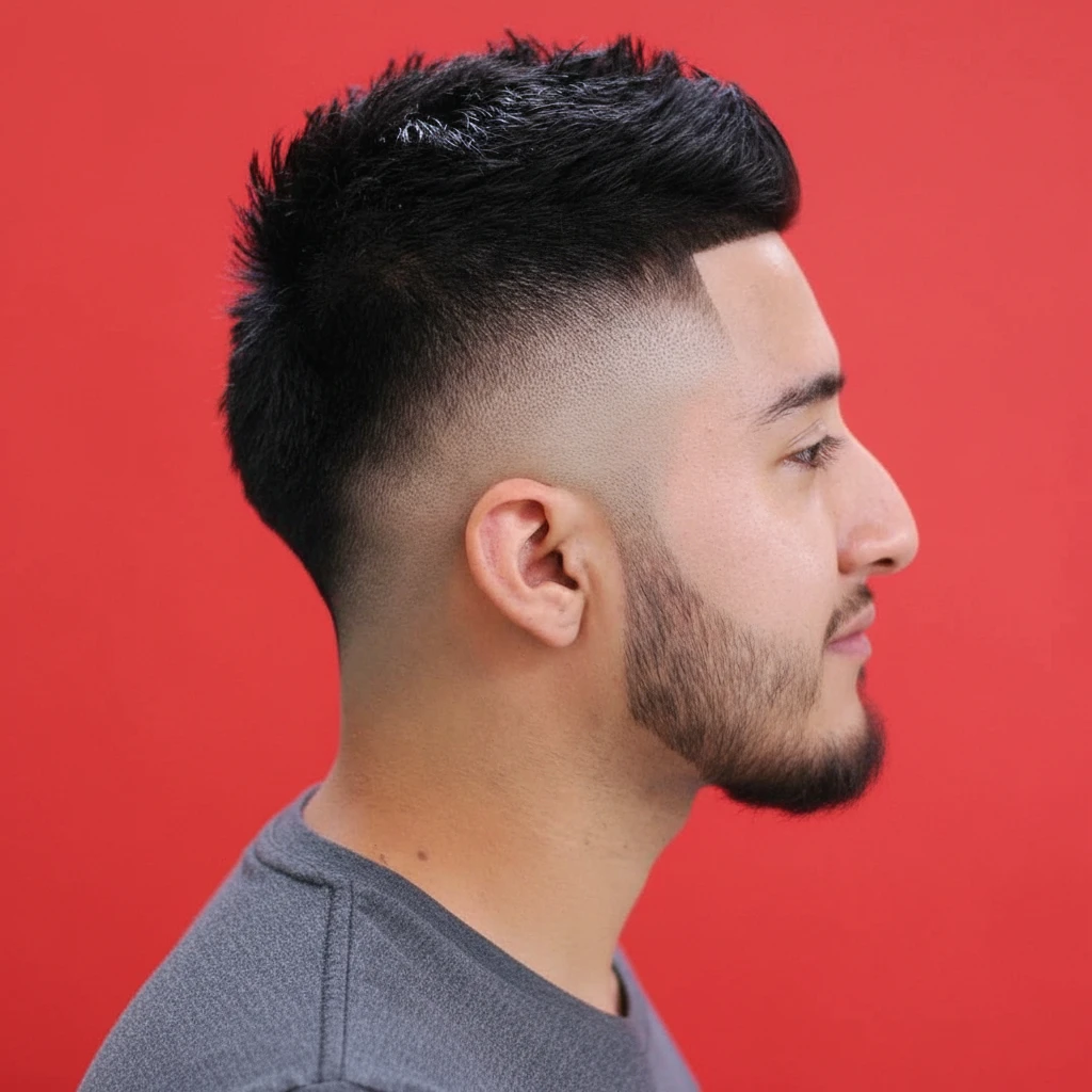 Corte Low Fade em Cabelo Liso com Degradê Limpo