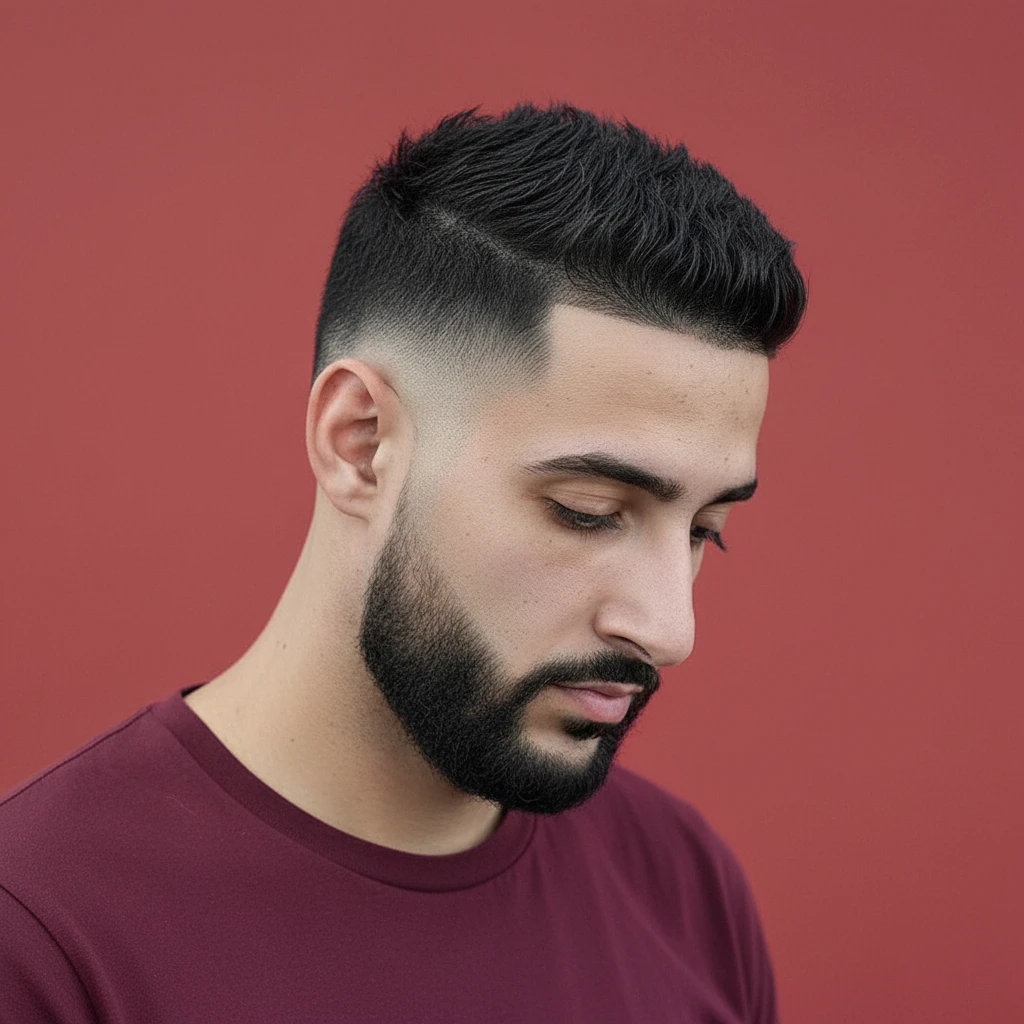 Corte Low Fade em Cabelo Liso com Degradê Limpo