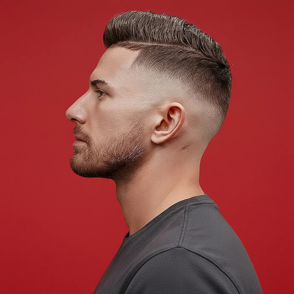 Low Fade on Straight Hair