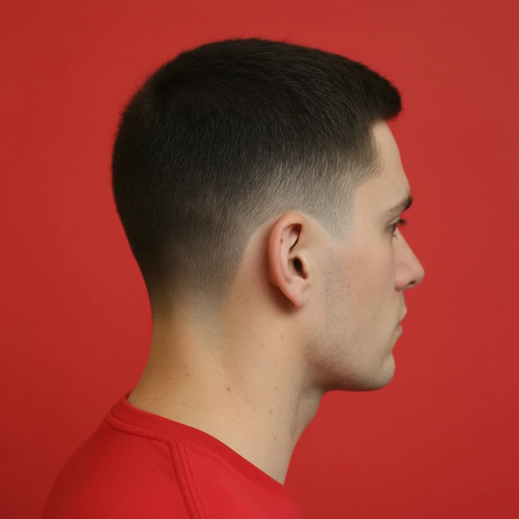 Short Men's Cut with Low Gradient