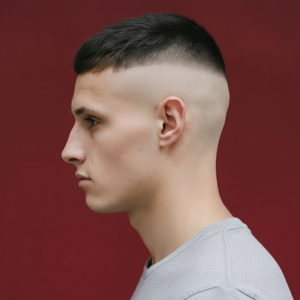 Corte Masculino Curto com Degradê Baixo