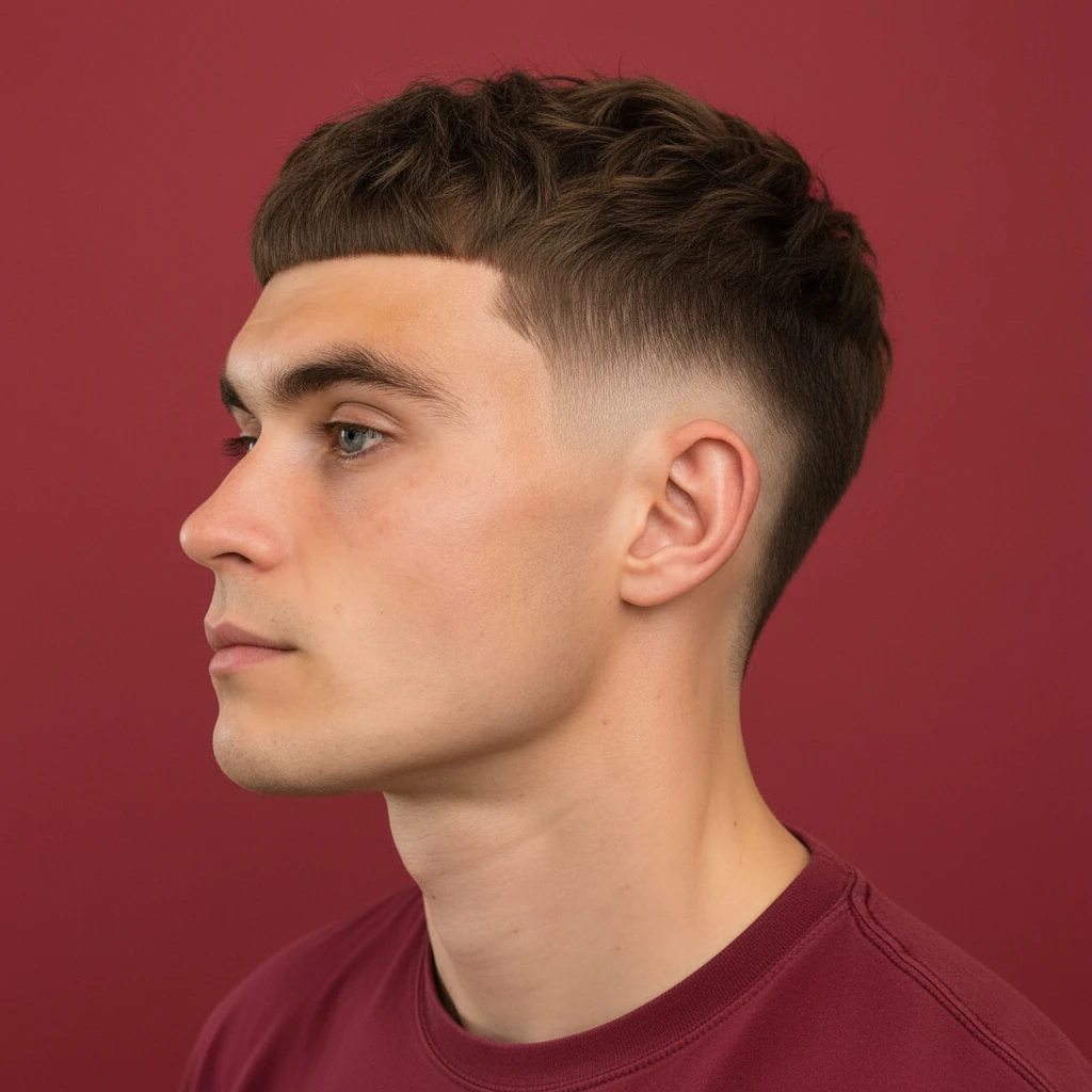 Short Men's Cut with Clean Gradient