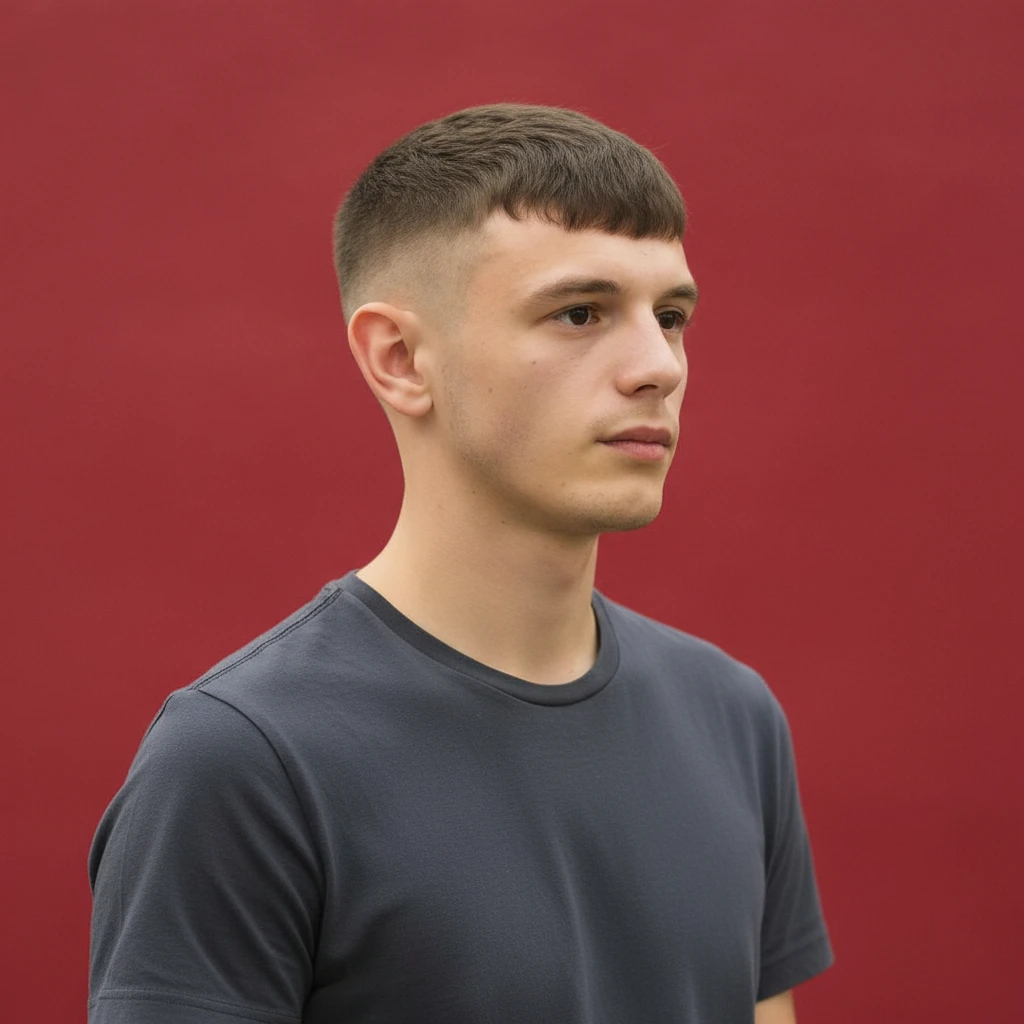 Short Men's Cut with Clean Gradient