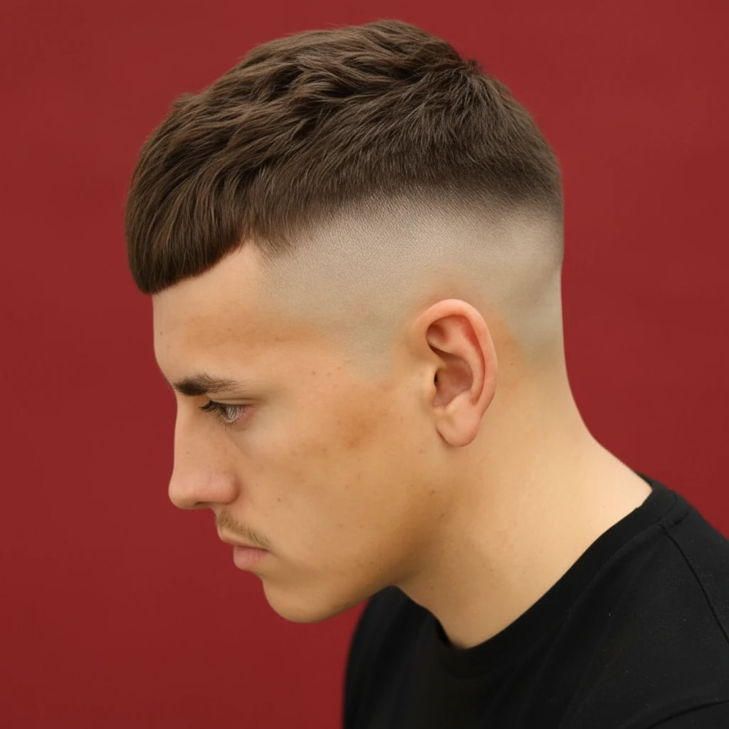 Short Men's Cut with Clean Gradient