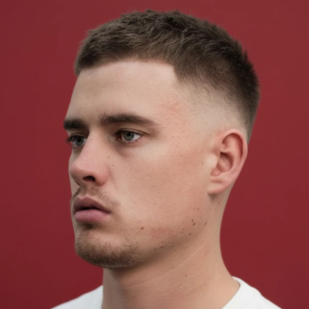 Short Men's Cut with Soft Gradient