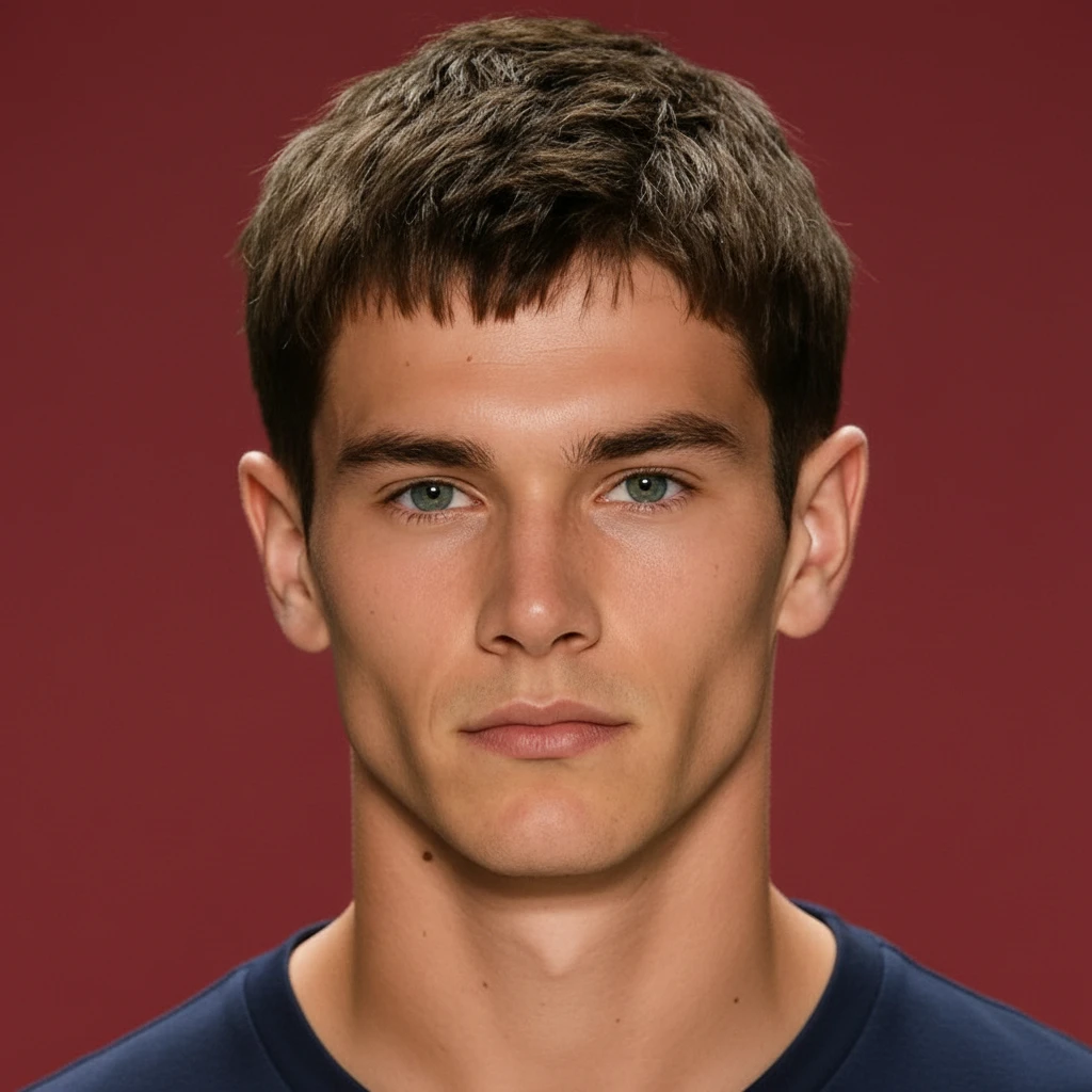 Short Men's Cut with Texture on Straight Hair