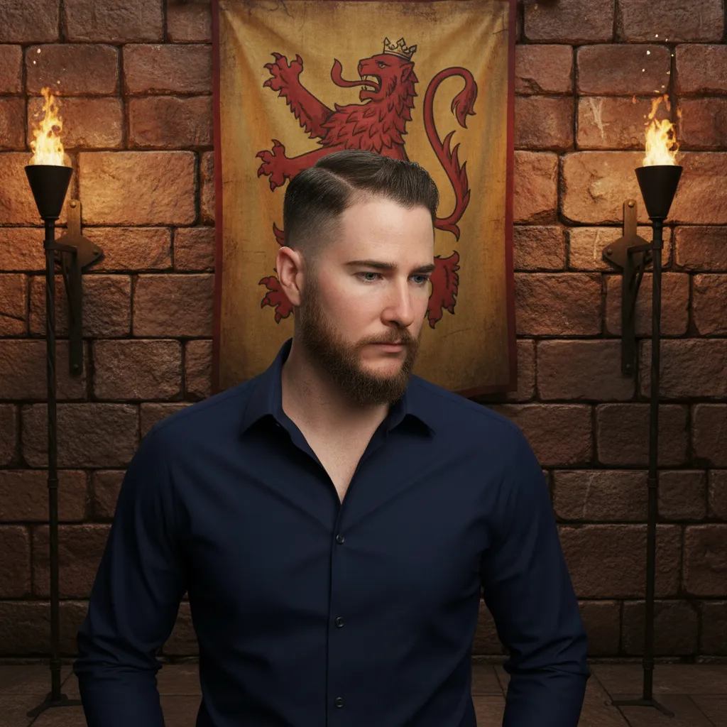 Corte Mid Fade com Degradê em Cabelo Liso