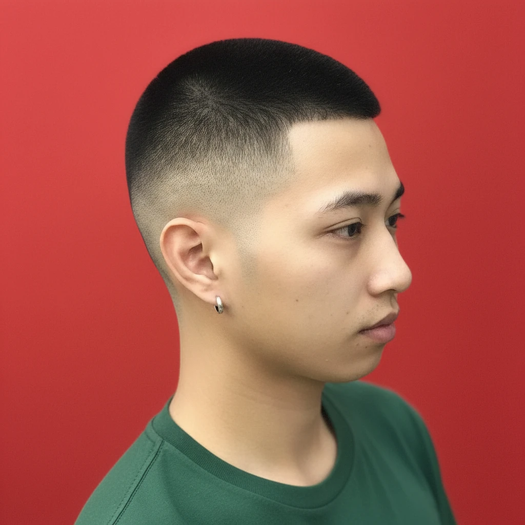 Corte Militar Americano com Degradê Baixo