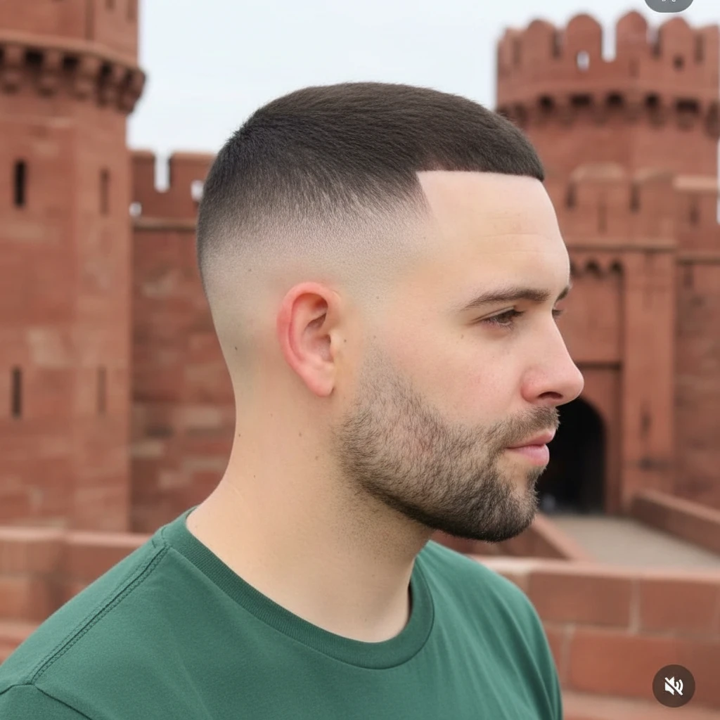 Corte Militar Americano com Degradê Baixo