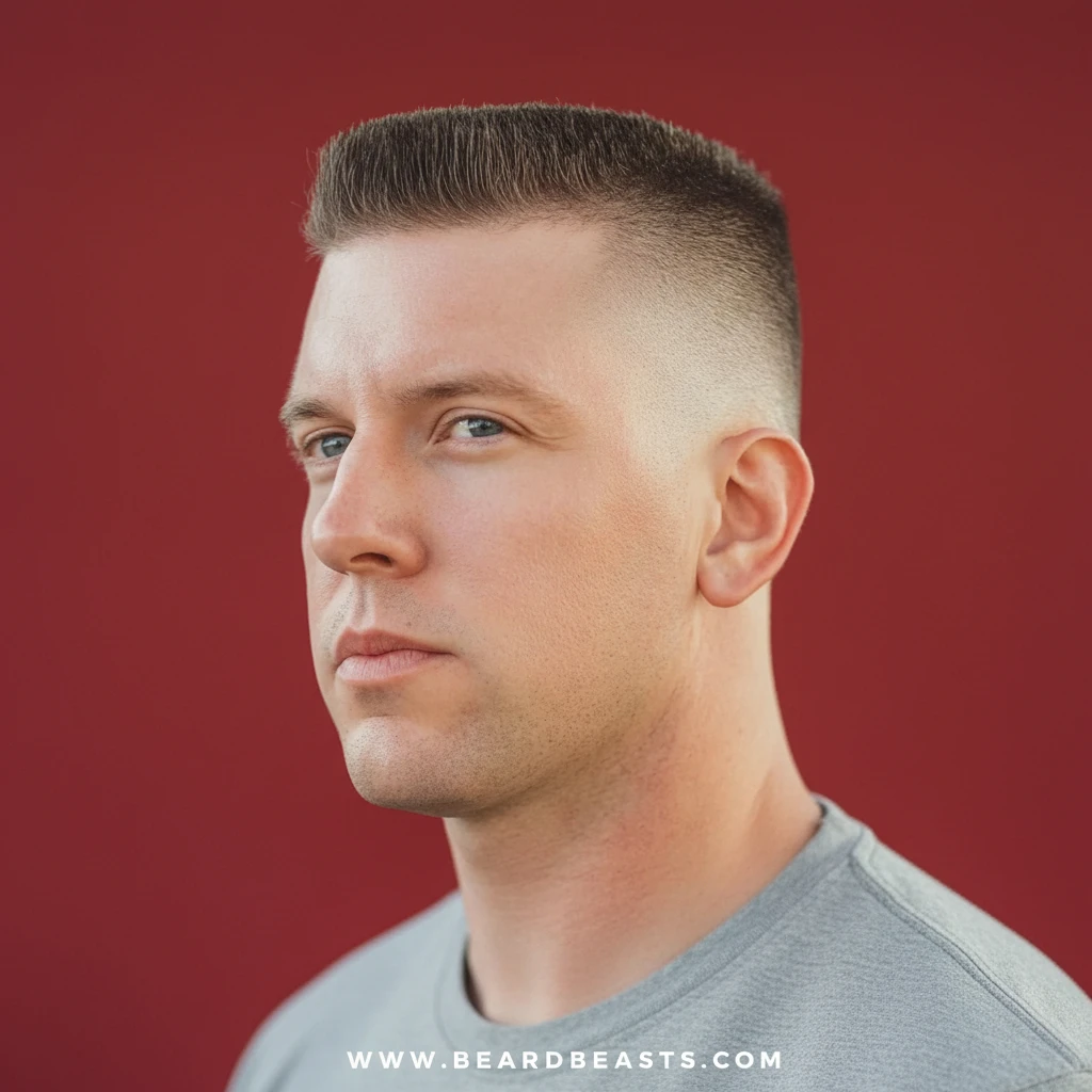 Corte militar americano con degradado bajo.