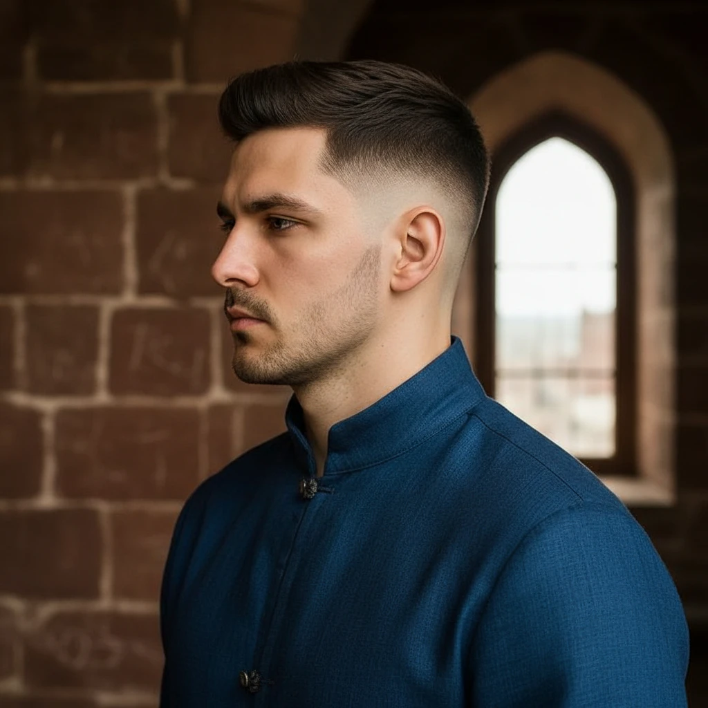 Corte Militar Americano com Degradê Baixo