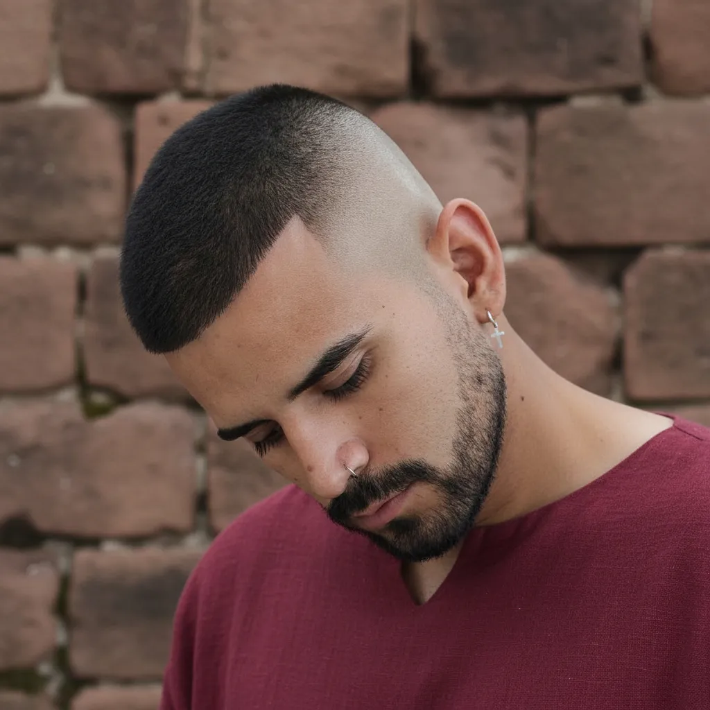 Corte Militar Brasileiro com Degradê Baixo