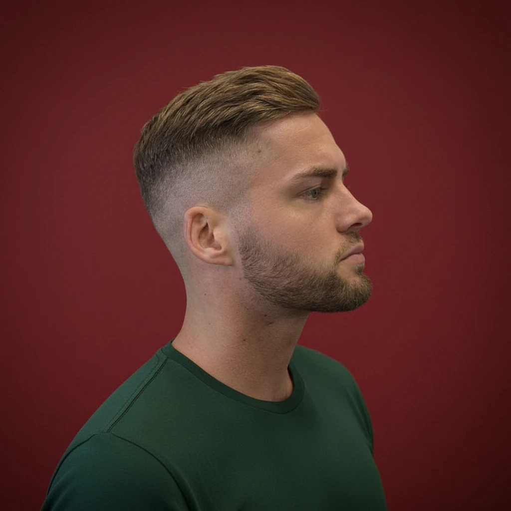 Corte Militar Masculino com Degradê Baixo