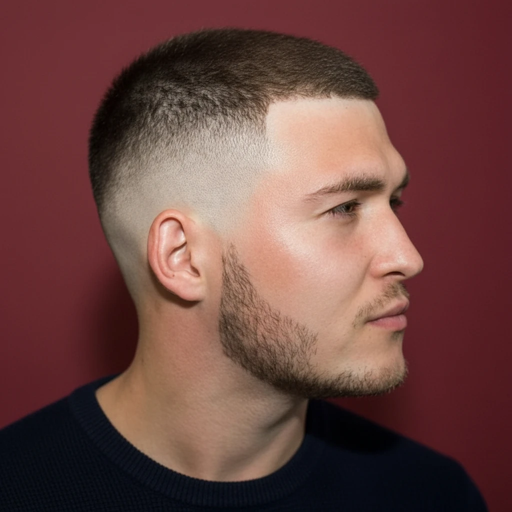 Men's Military Cut with Low Gradient