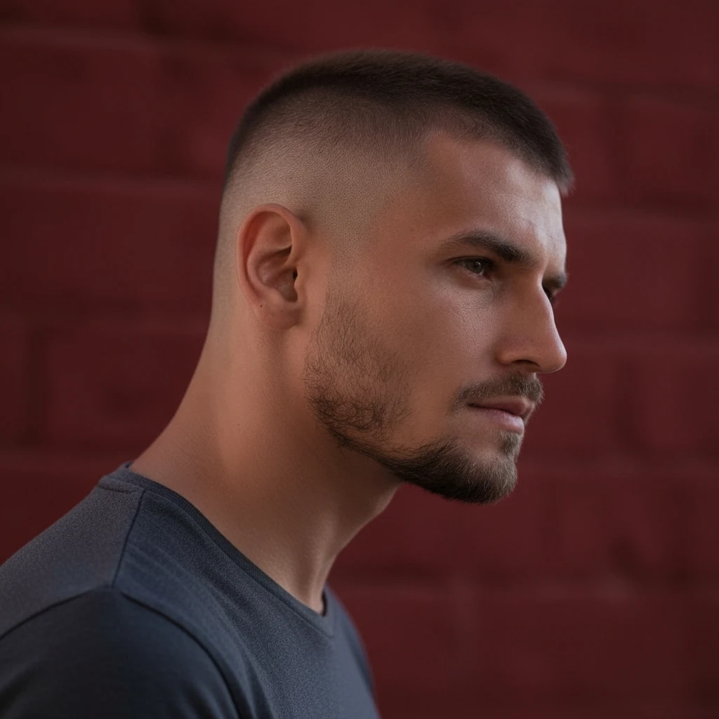 Corte militar moderno con degradado bajo.