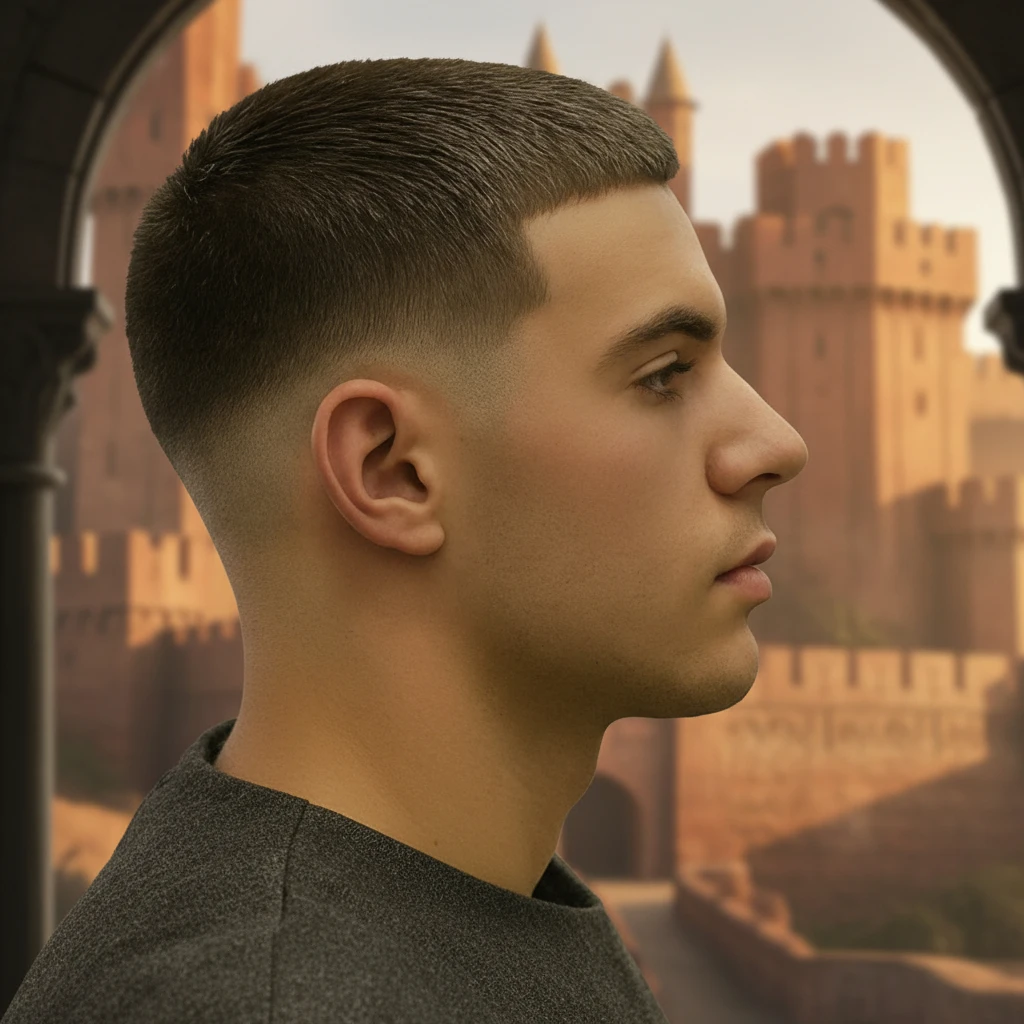 Corte Militar Moderno com Degradê Baixo