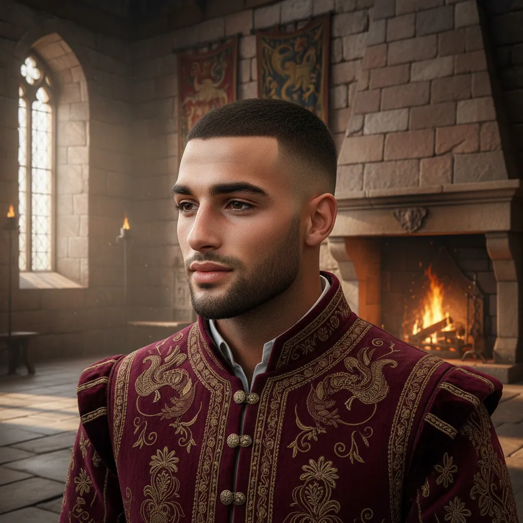 Corte Militar Moderno com Degradê Baixo