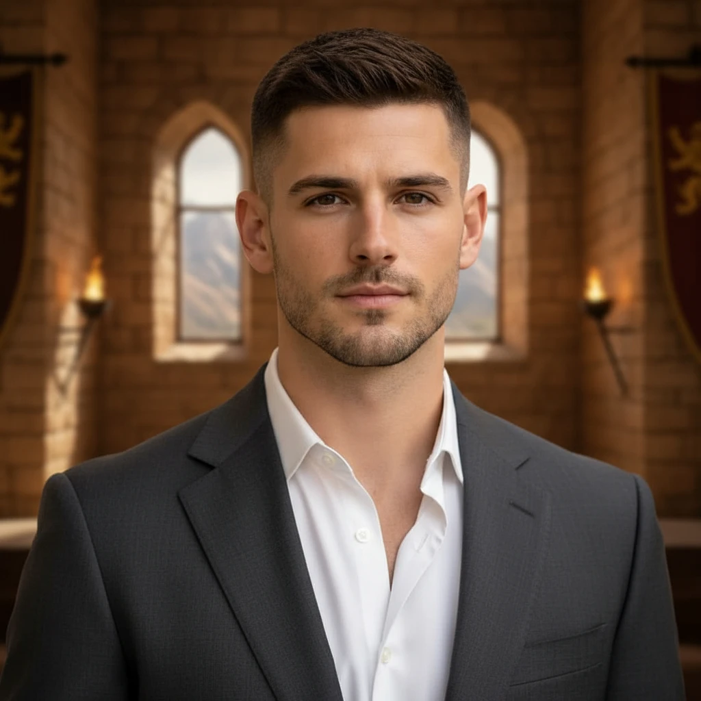 Corte Militar Moderno em Cabelo Liso