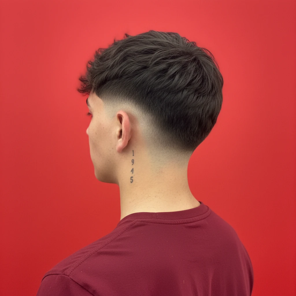 Corte Moicano com Degradê Baixo