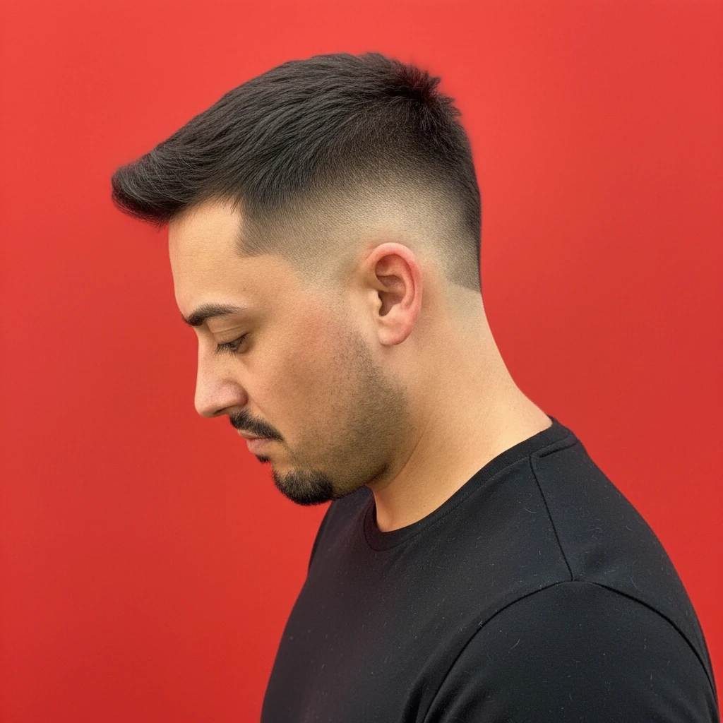 Mohawk Cut with Low Gradient and Styled Sides