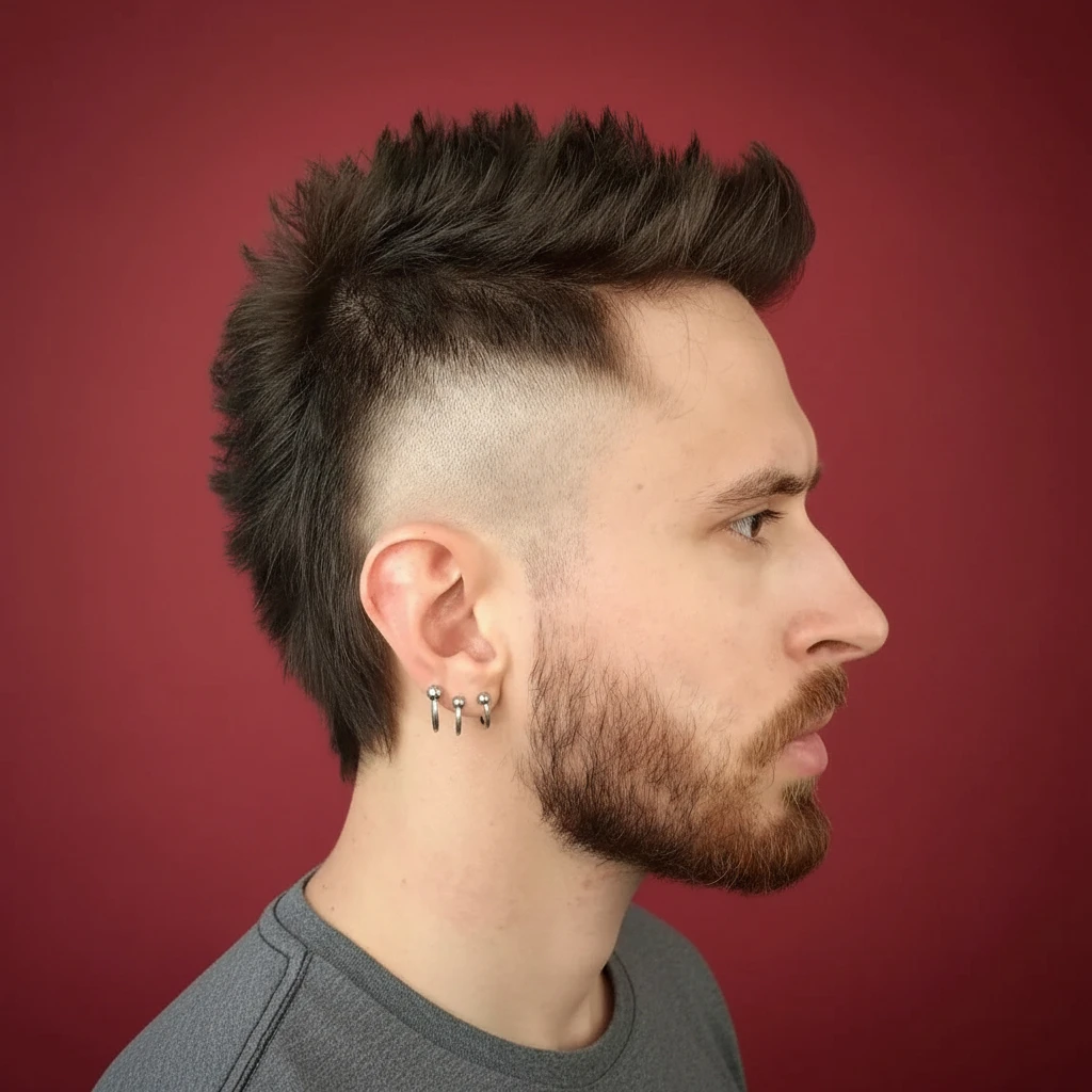 Mohawk Cut with Side Gradient
