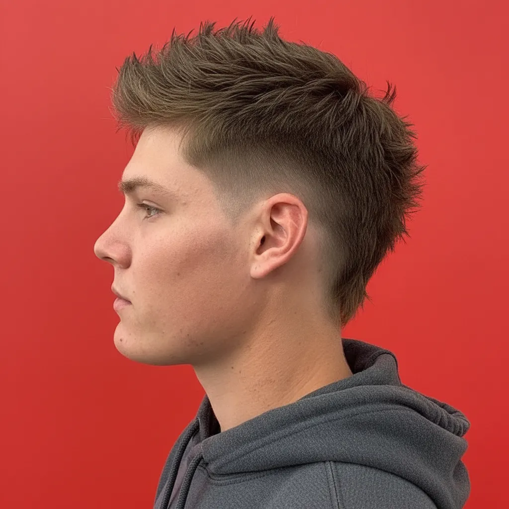 Mohawk Cut with Side Gradient