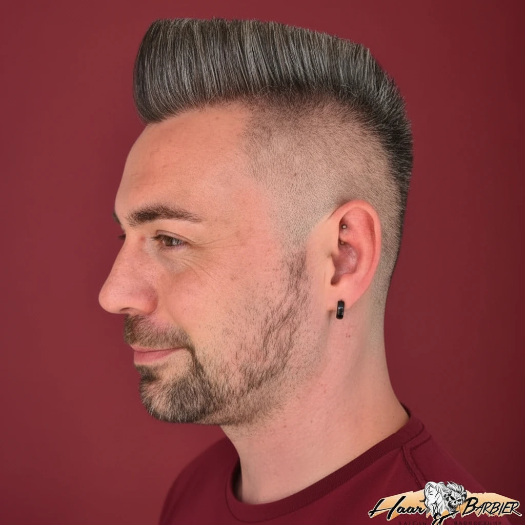 Corte Moicano com Degradê Lateral Baixo