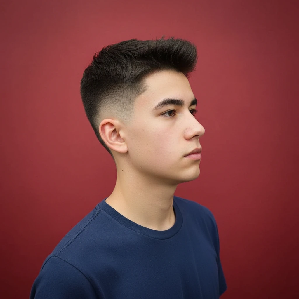 Corte Moicano com Degradê Moderno