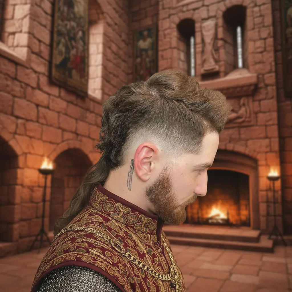 Corte Moicano com Degradê e Estilo Moderno