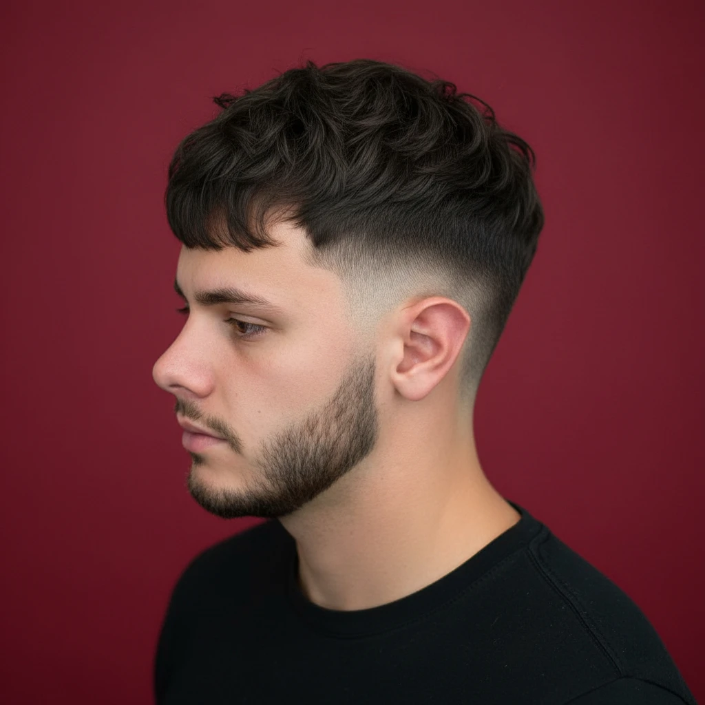 Men's Mullet Cut with Low Gradient