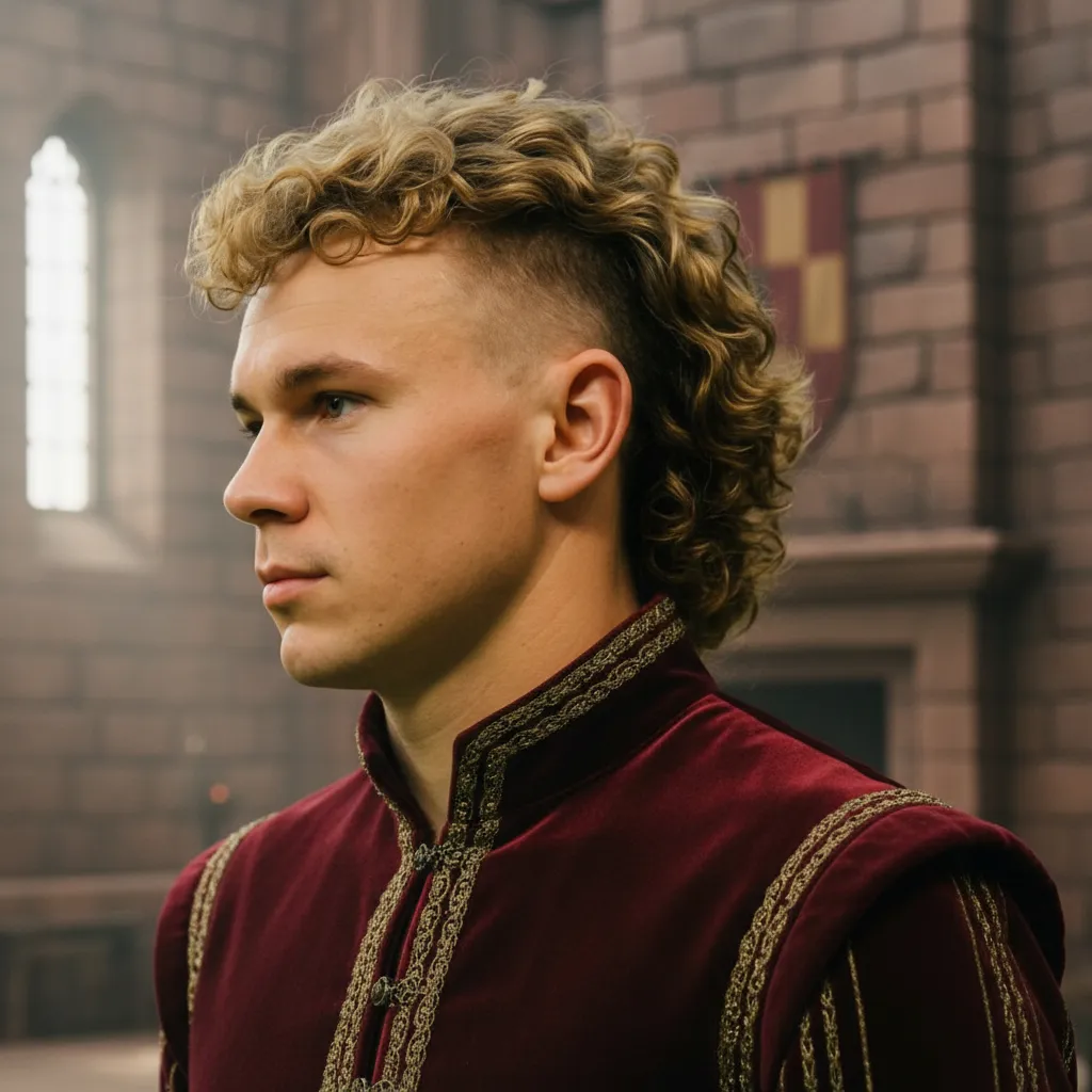 Corte Mullet Masculino com Degradê Lateral