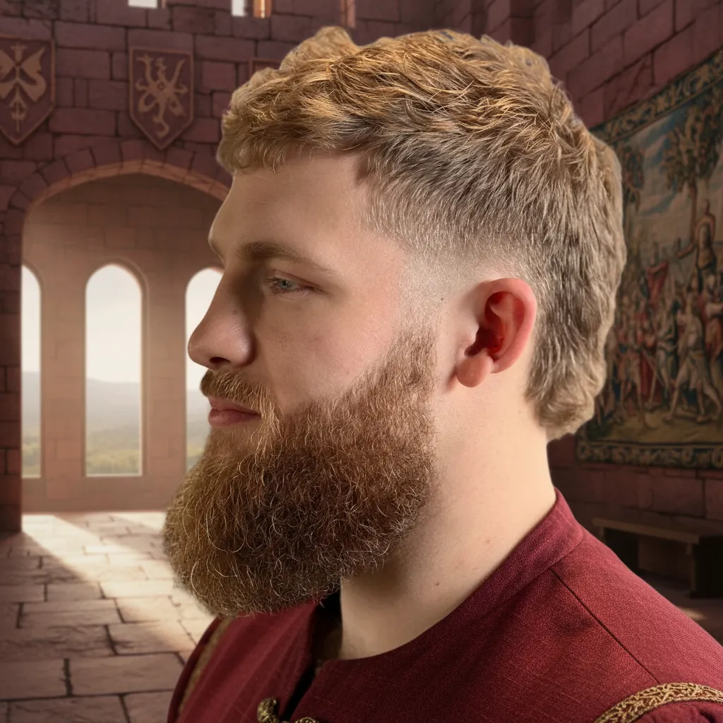 Corte Mullet Masculino com Degradê Lateral