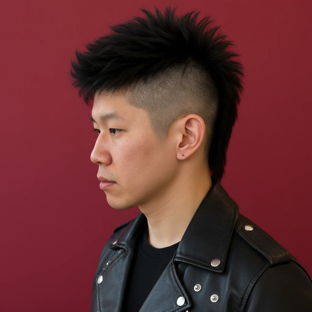 Corte Mullet Masculino com Degradê Lateral