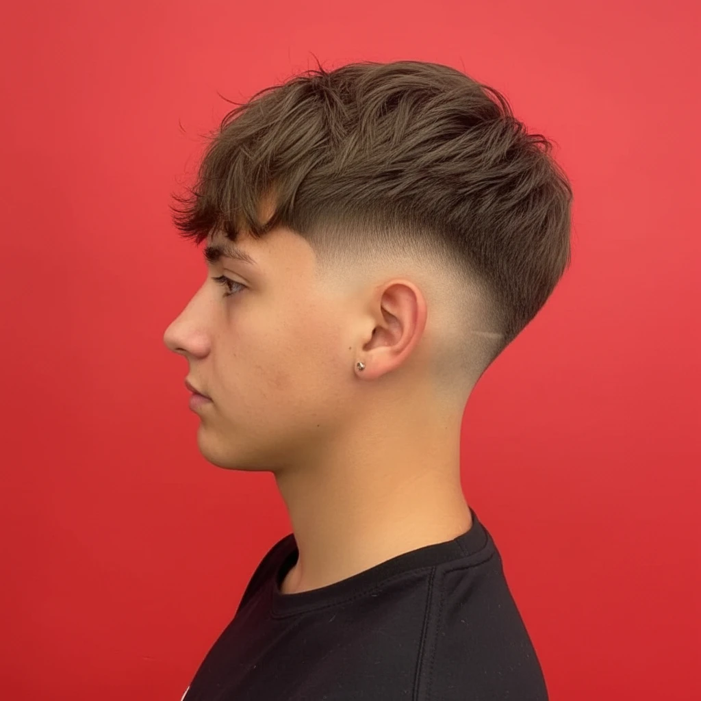 Corte Social Masculino com Degradê Alto