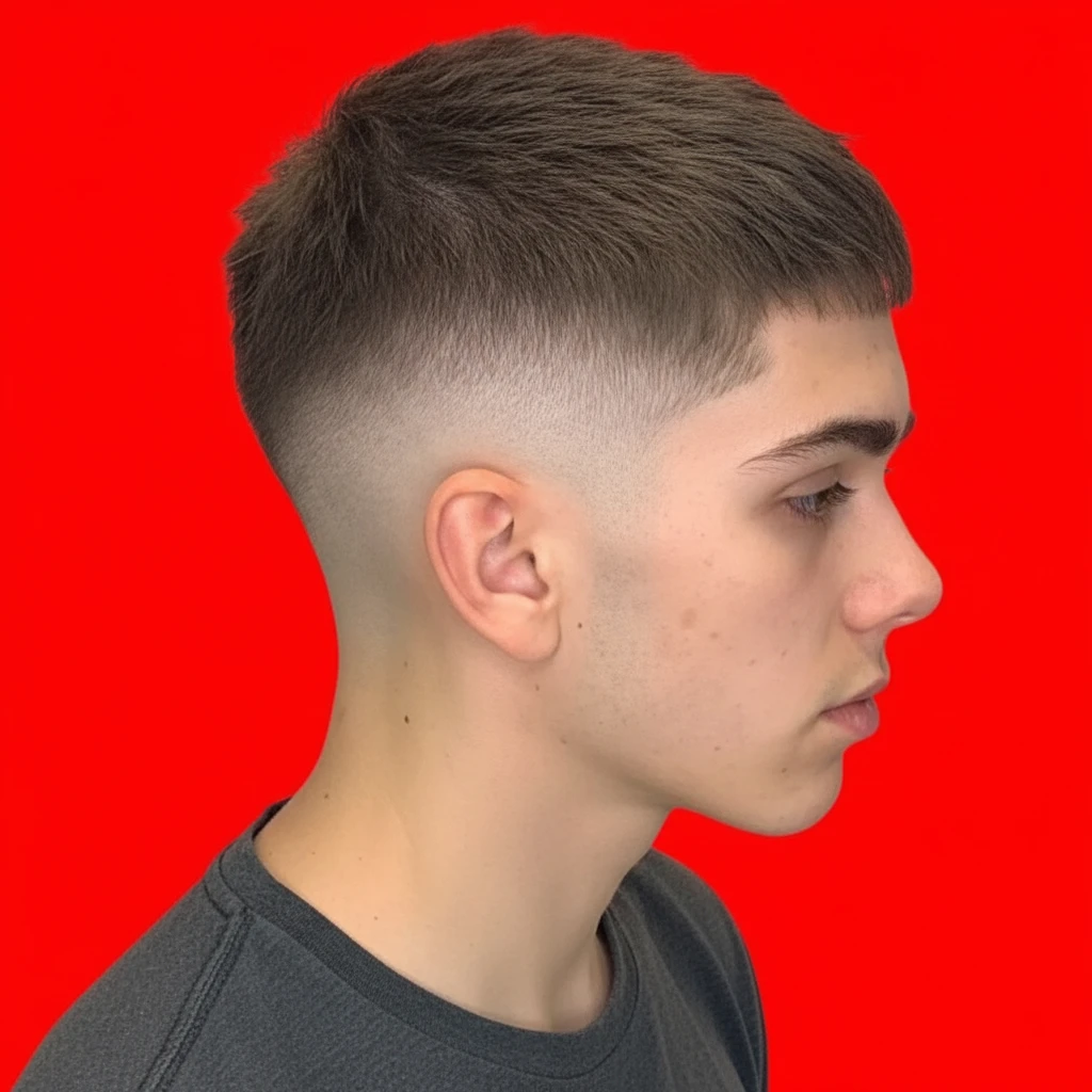 Corte Social Masculino com Degradê Alto