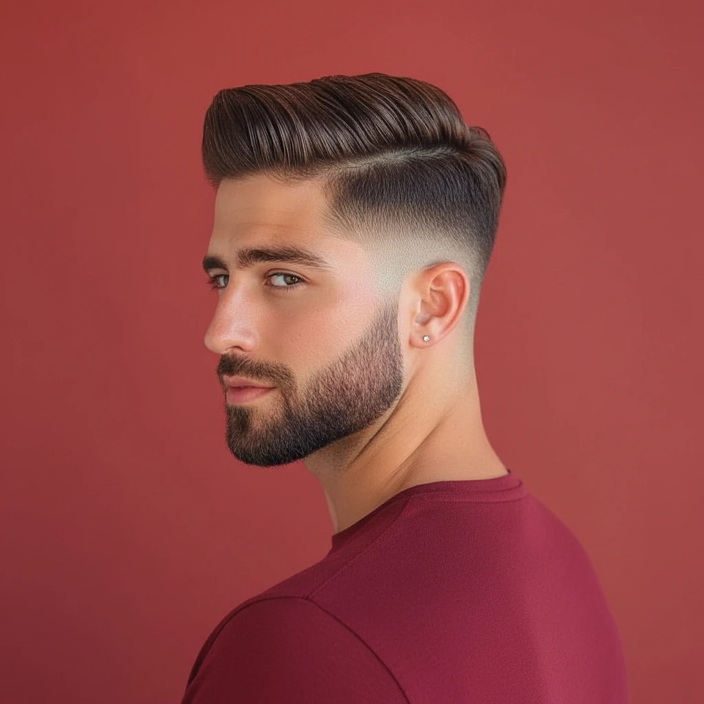 Corte Social Masculino com Degradê Alto