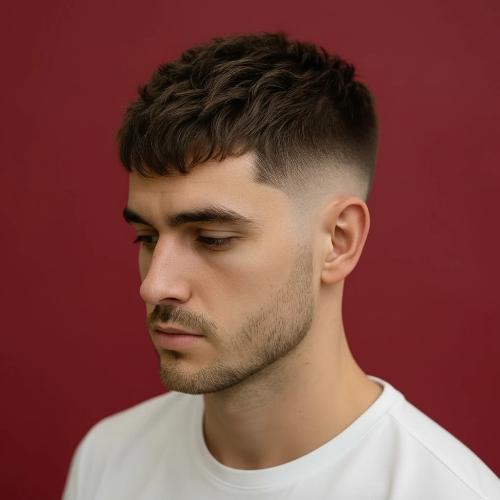 Corte Social Masculino com Degradê Baixo