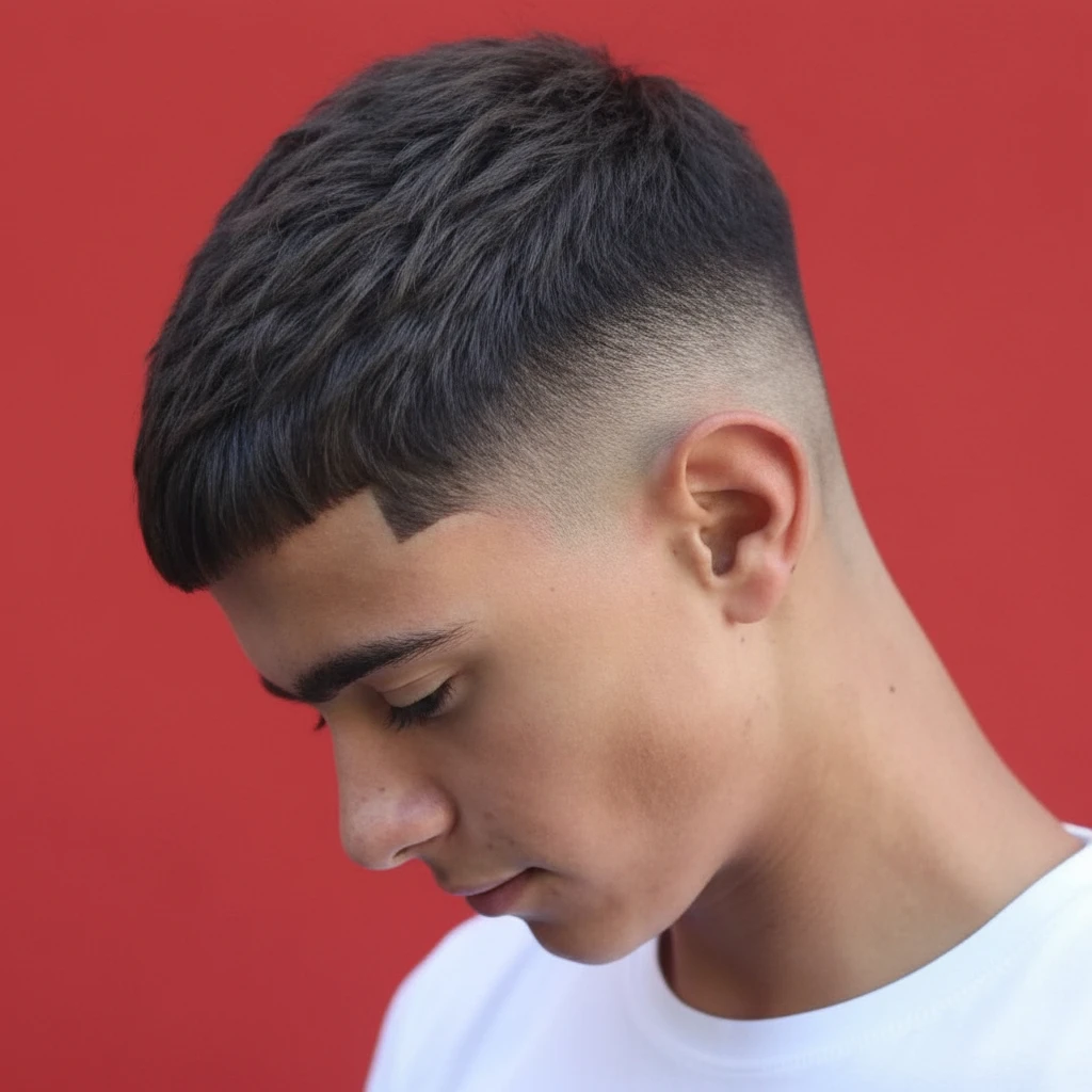 Corte Social Masculino com Degradê Baixo