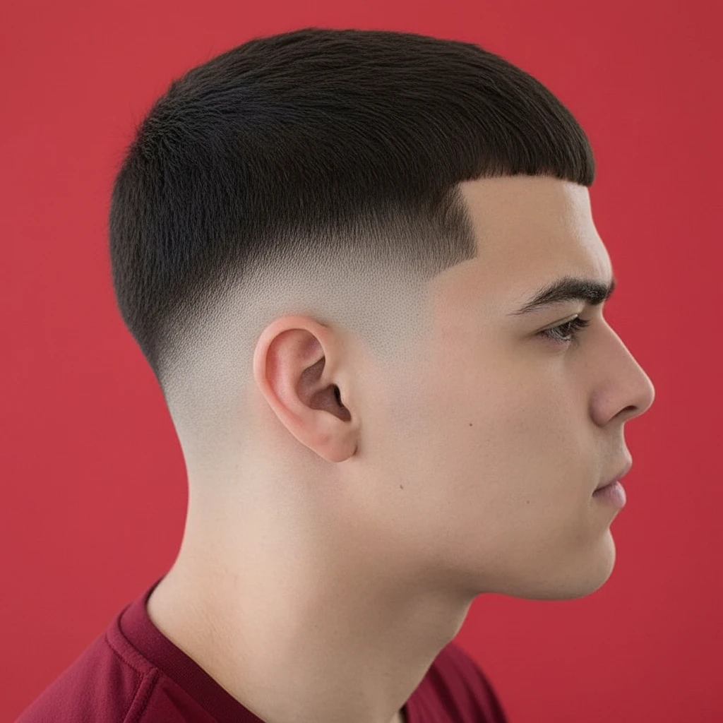 Corte Social Masculino com Degradê Baixo