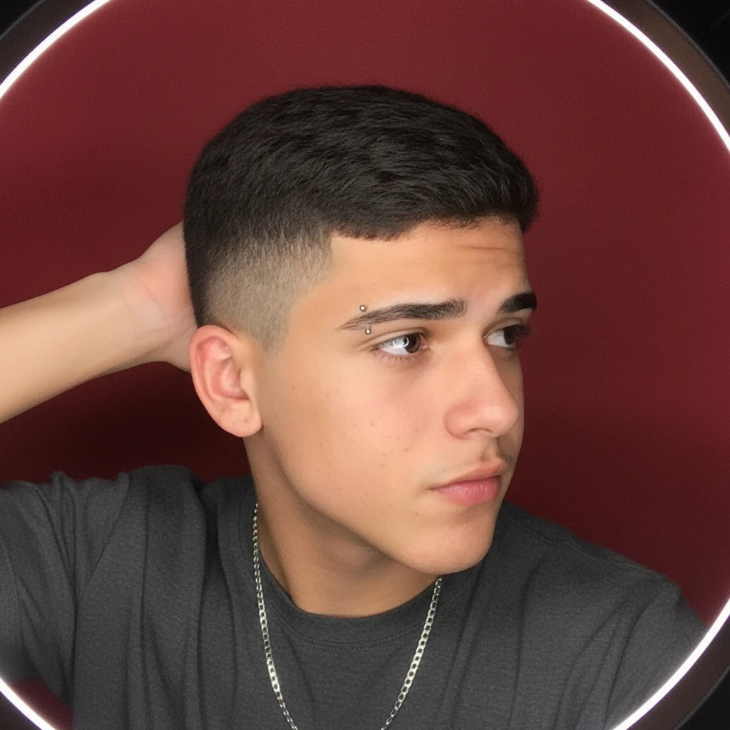 Corte de vestido para hombre con degradado bajo.