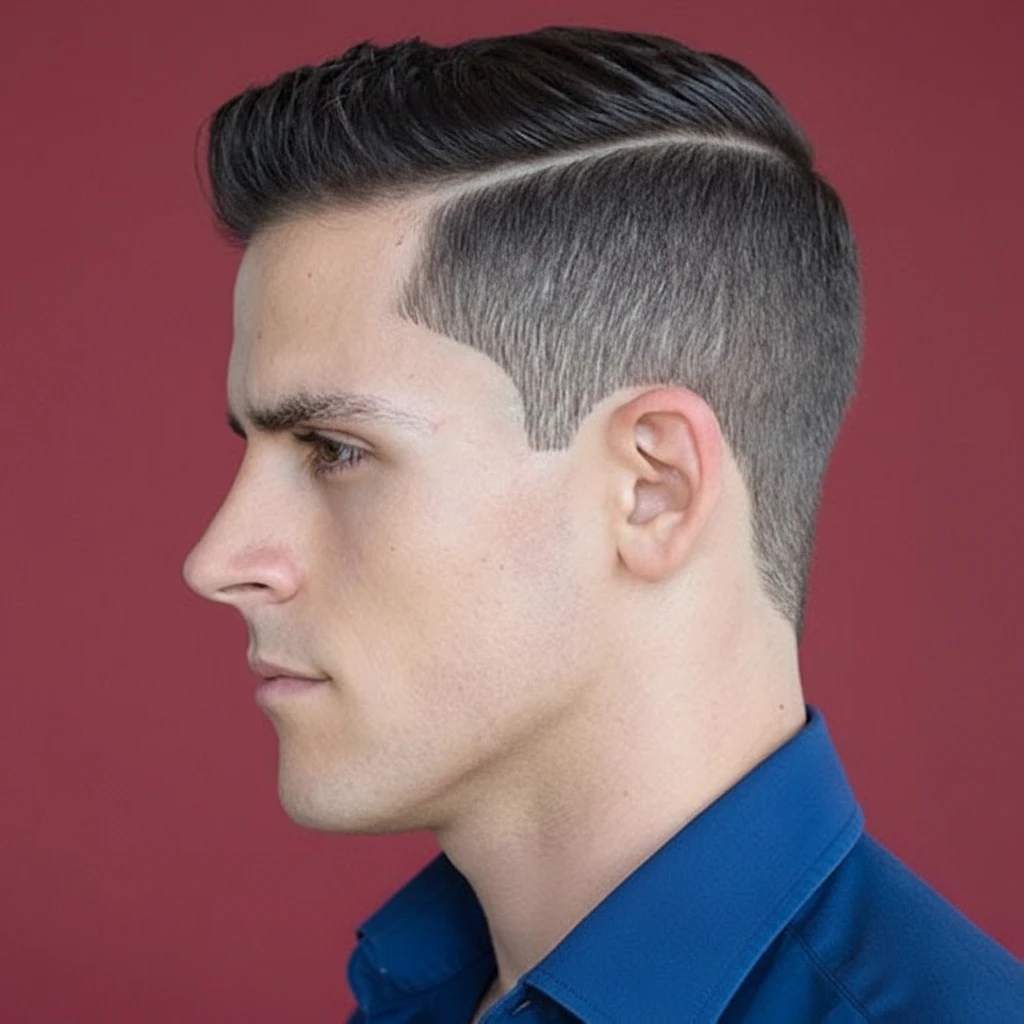 Corte de vestido de hombre con degradado lateral