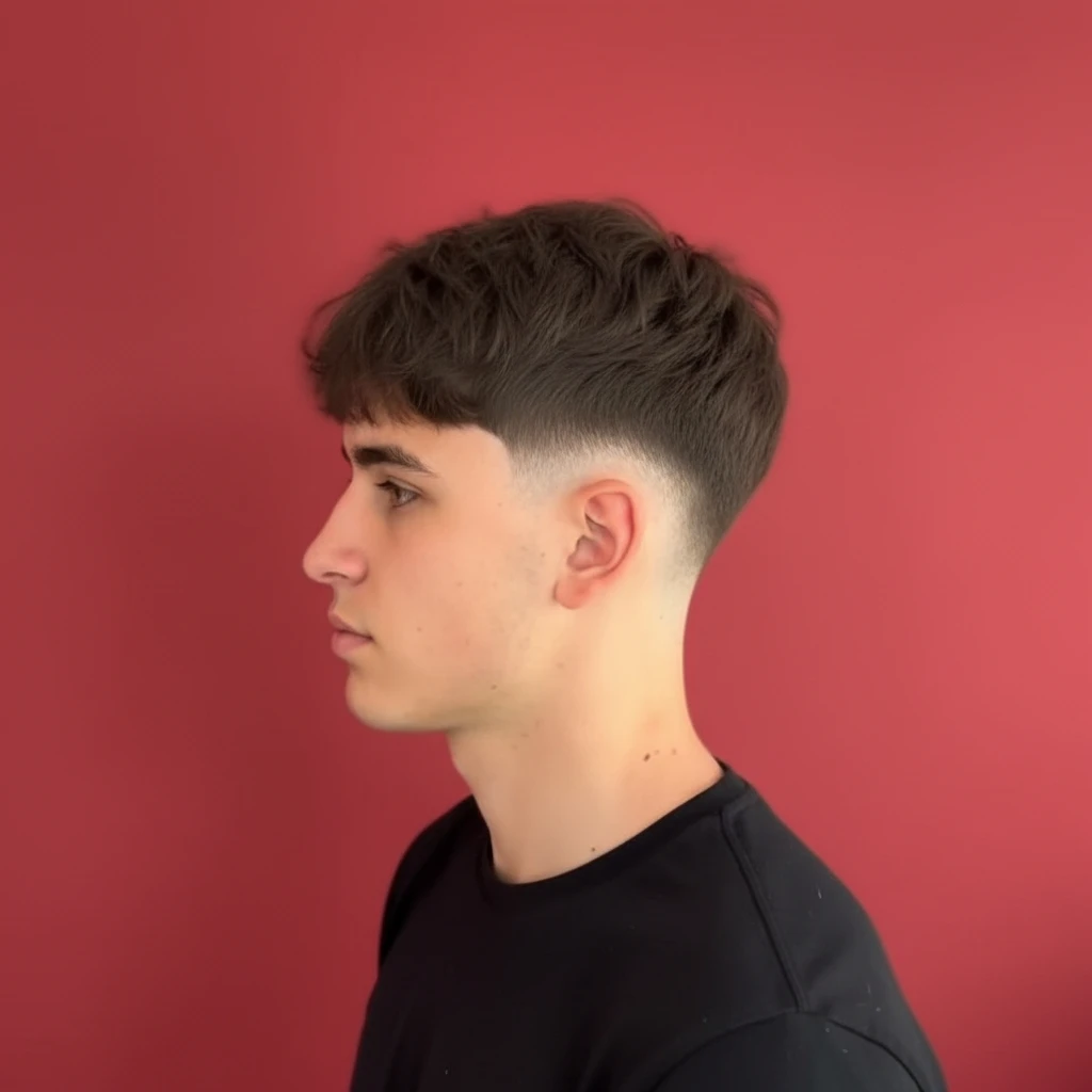 Corte Social Masculino com Degradê Médio