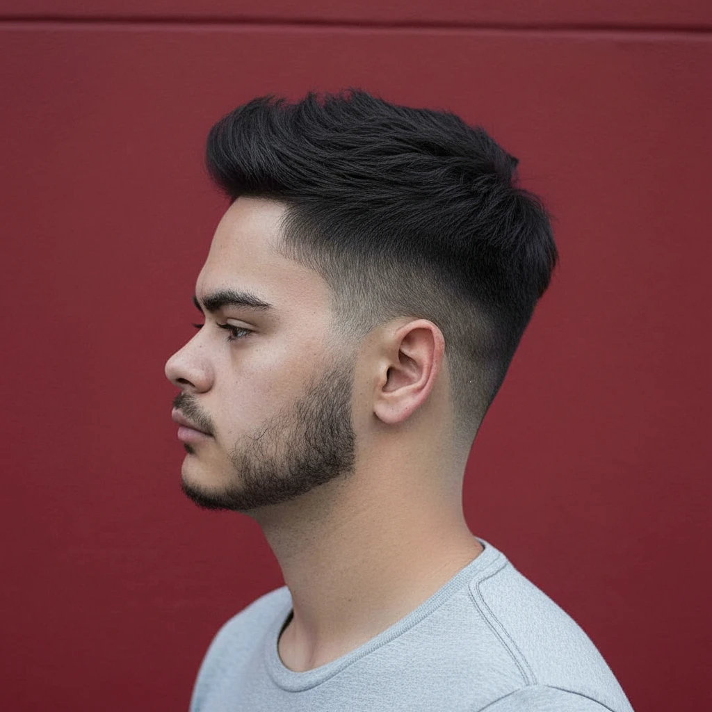 Corte Taper Fade Masculino com Degradê Médio