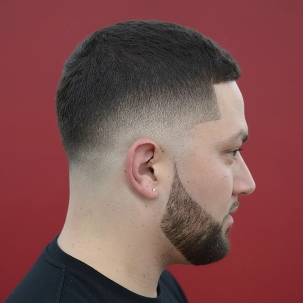 Corte Taper Fade com Degradê Alto em Cabelo Liso