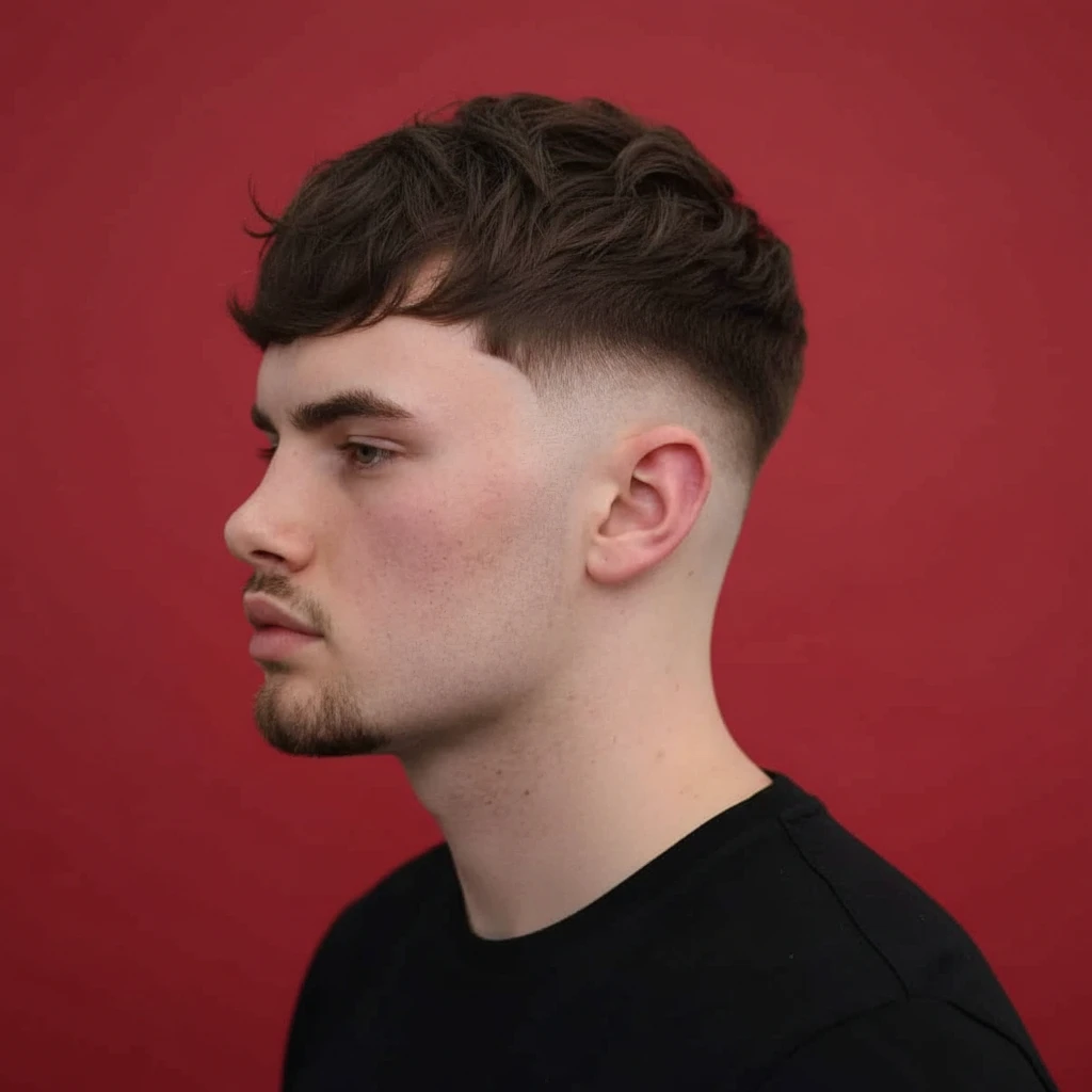 Corte Taper Fade com Degradê Baixo em Cabelo Liso