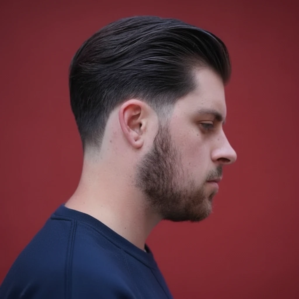 Corte Taper Fade com Degradê Baixo em Cabelo Liso