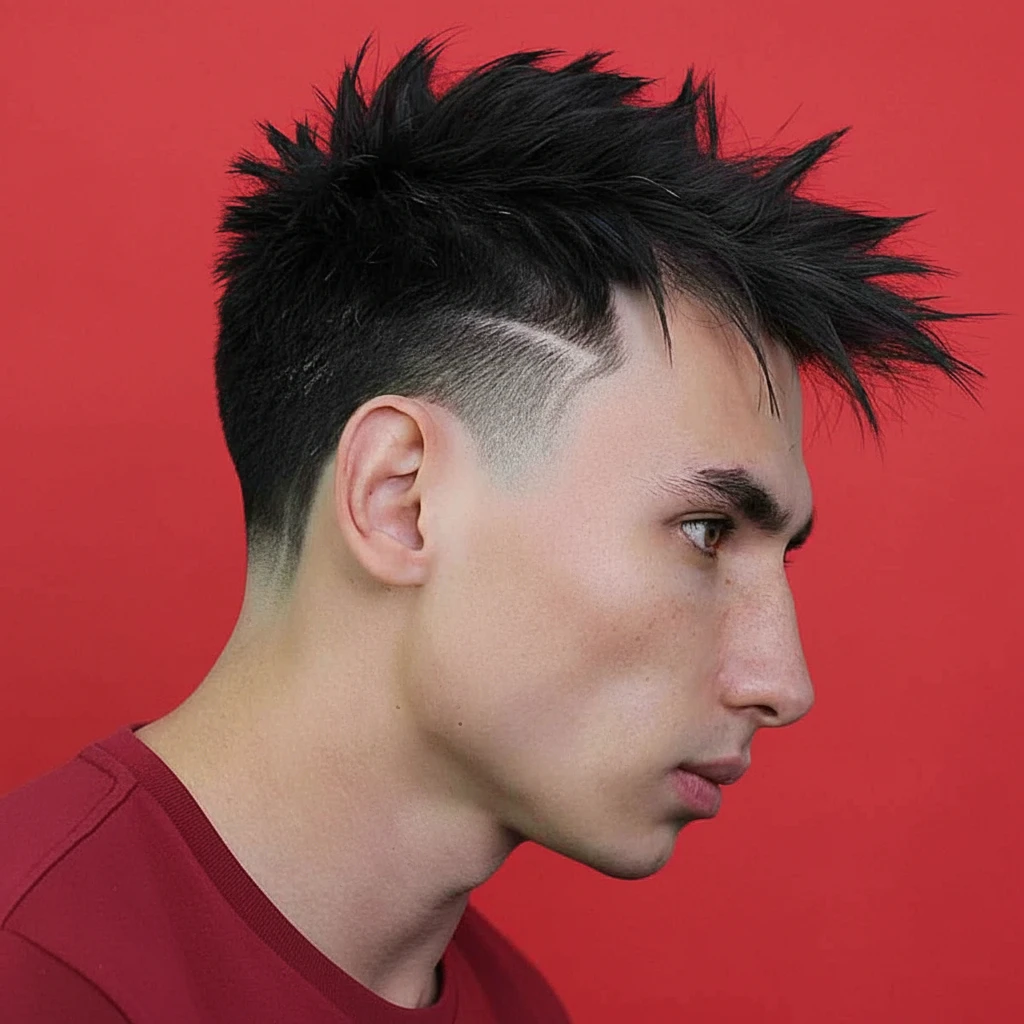 Corte Taper Fade com Degradê e Topo Texturizado