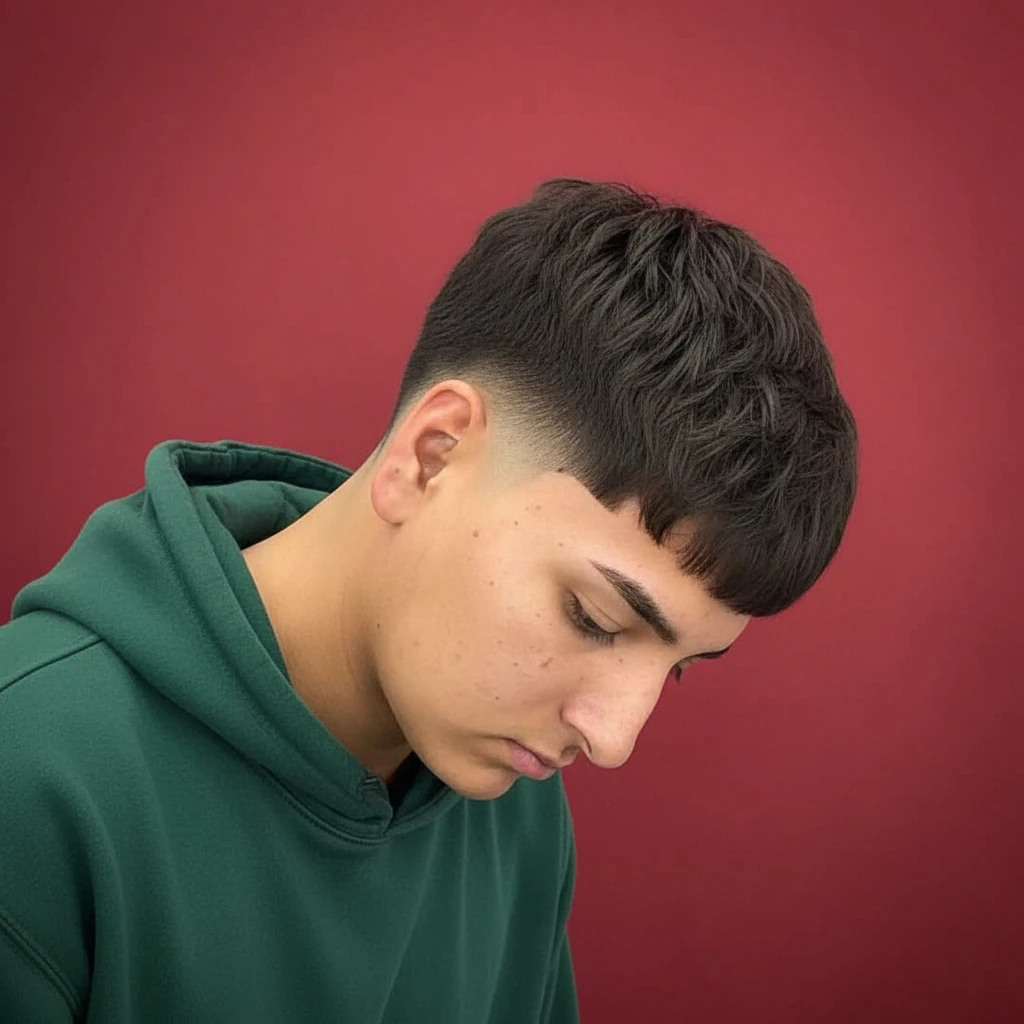 Corte Taper Fade com Degradê em Cabelo Liso