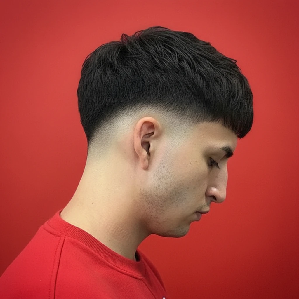 Corte Taper Fade com Degradê em Cabelo Liso