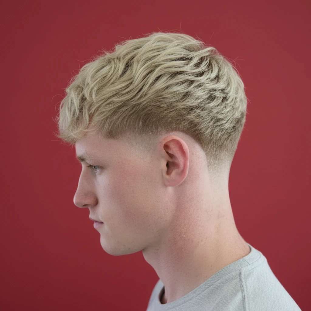 Taper Fade Cut with Gradient on Straight Hair